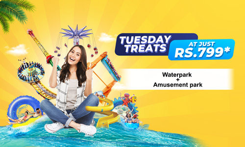 Wet n Joy Lonavala's Tuesday Treat! Unwind and cool off with a splash every Tuesday